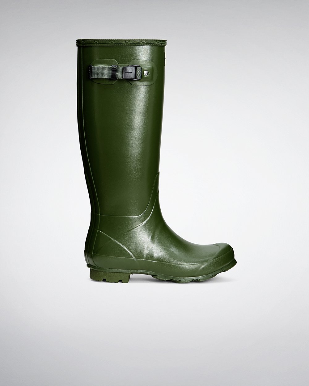 Hunter Norris Field Tall Rain Boots - Shop Womens Green - JYDLNK198